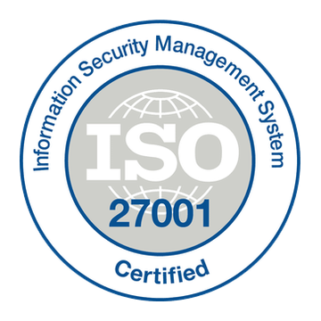 ISO/IEC 27001 certified